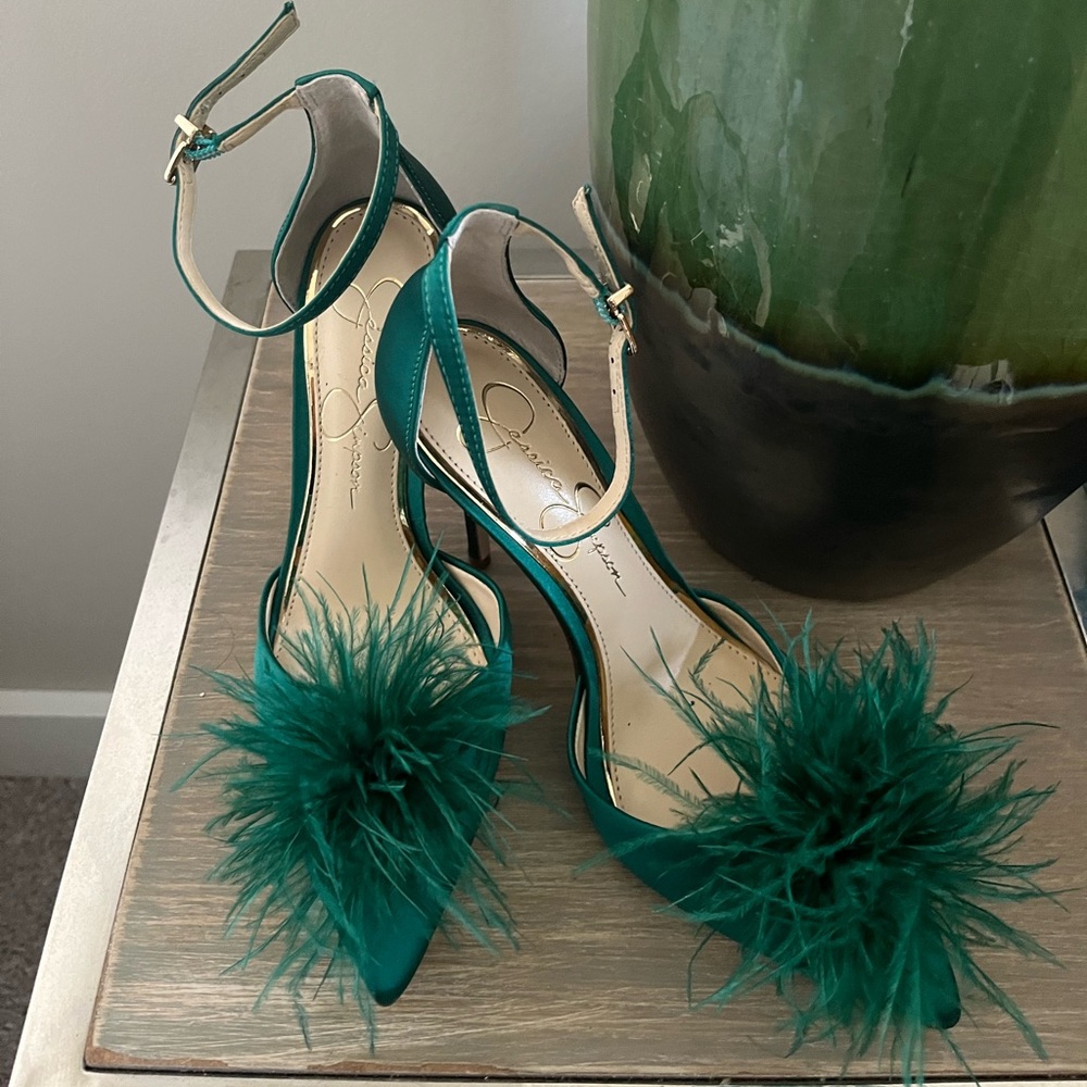 Emerald Green Jessica Simpson size 6.5 heels